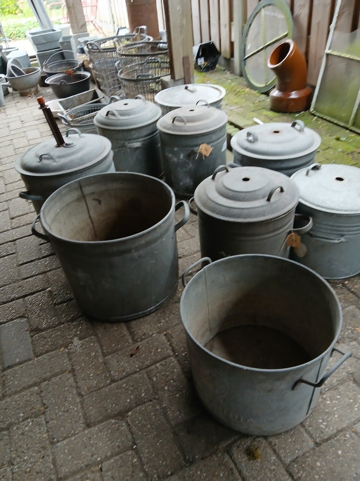zinken weckketels, Ophalen, Rond, Metaal, Minder dan 30 cm