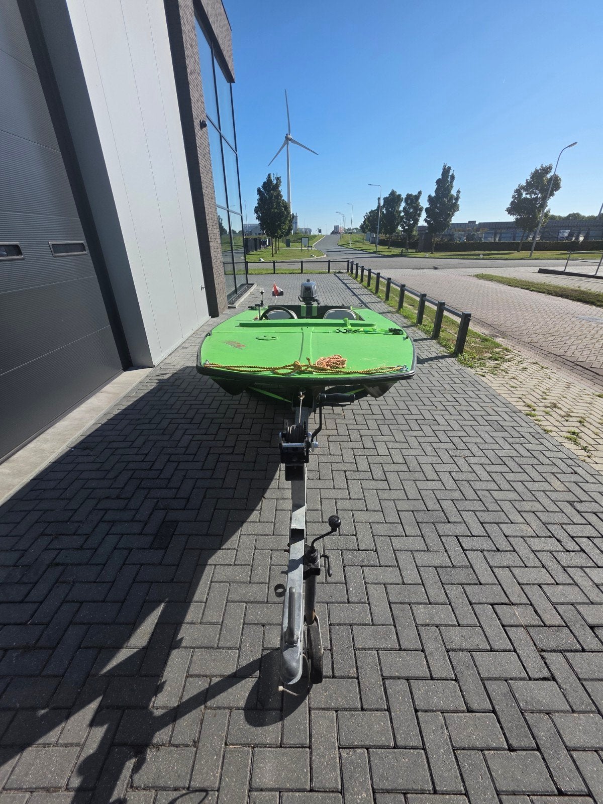 Groene Speedboot met Yamaha buitenboordmotor, Watersport en Boten, Benzine, Overige merken, Gebruikt, 4 m