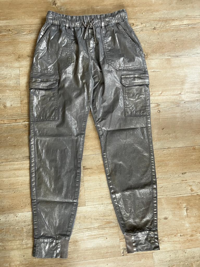 Taupe/goudkleurige broek van Zhrill, mt M, Kleding | Dames, Broeken en Pantalons, Maat 38/40 (M), Overige kleuren, Zrill, Ophalen of Verzenden