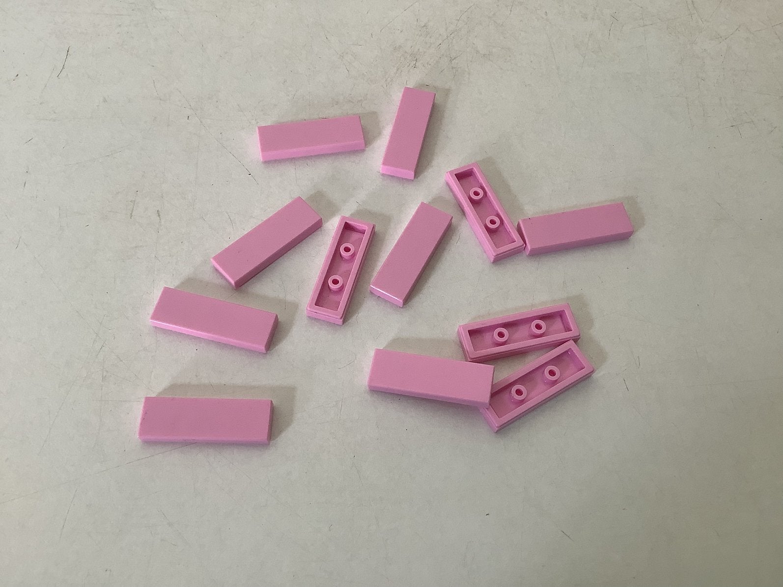 Lego tegel 1x3 licht roze, Ophalen of Verzenden, Gebruikt, Losse stenen, Lego