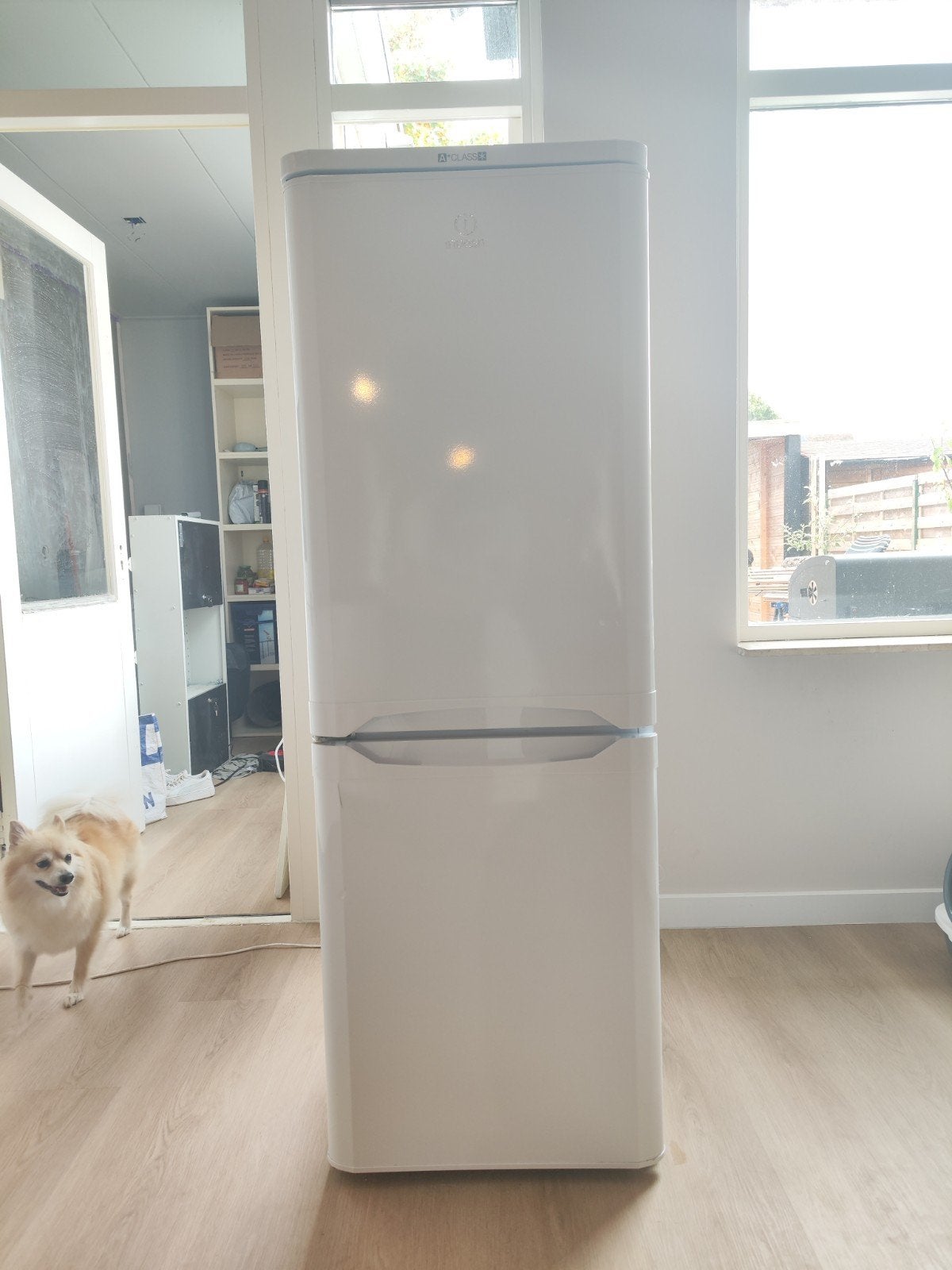 Koelkast met vriezer - Indesit - Goed werkend, Ophalen, Gebruikt, 200 liter of meer, Met aparte vriezer