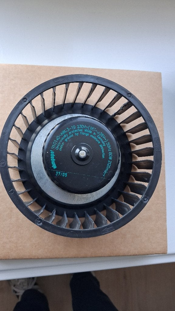 Ventilatormotor, Ophalen of Verzenden, Zo goed als nieuw, Afzuiger