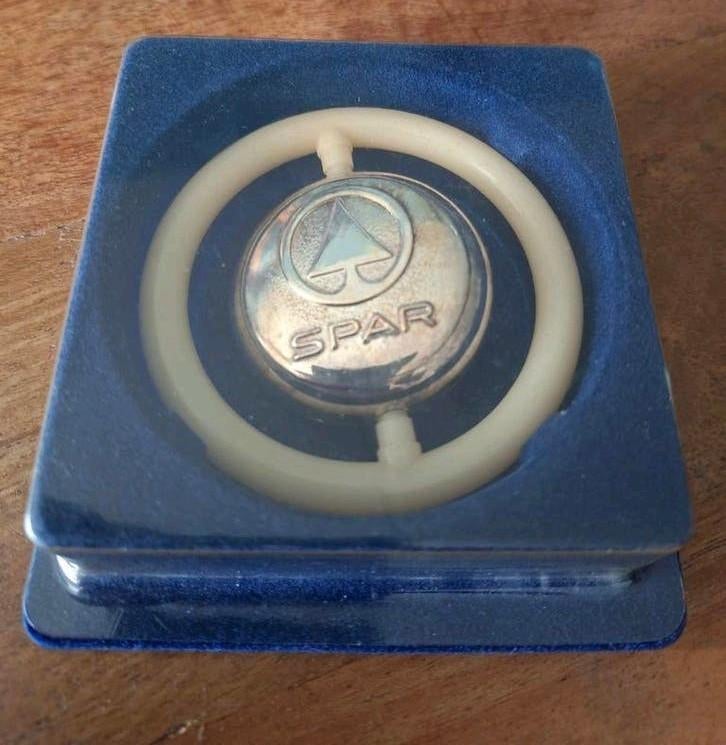 Zeldzame verzilverde SPAR jubileum rammelaar jaren '60, Ophalen of Verzenden