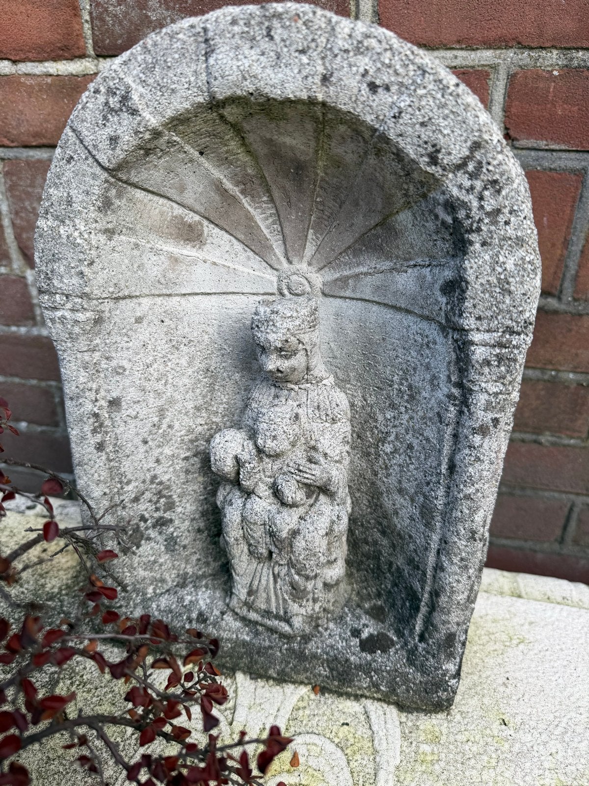 stenen beeldje Maria met kindje Jezus, Verzamelen, Ophalen