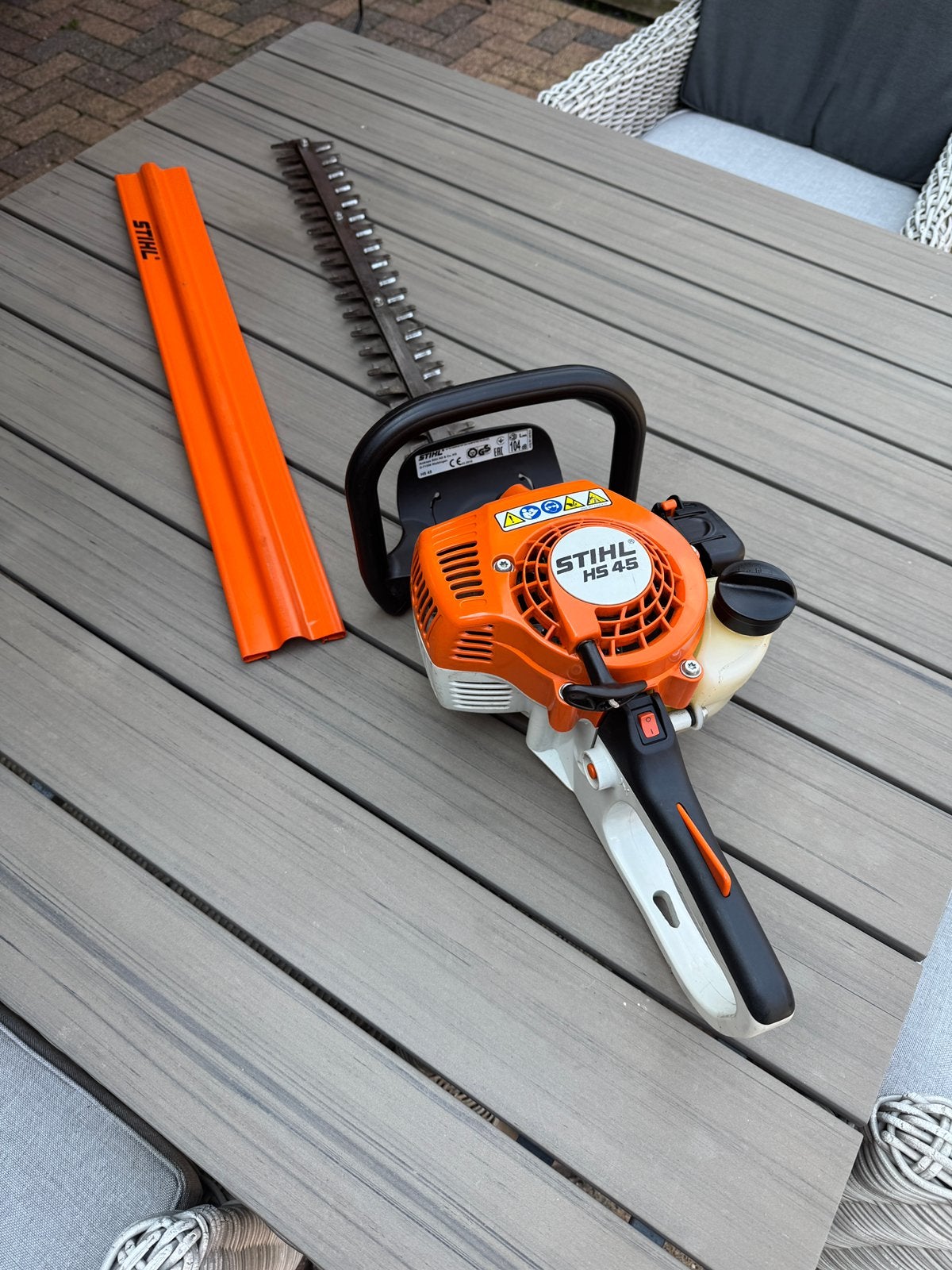 Als NIEUW , Stihl FS 45 Heggenschaar ,  Klaar en Scherp ., Ophalen of Verzenden, Zo goed als nieuw, Benzine