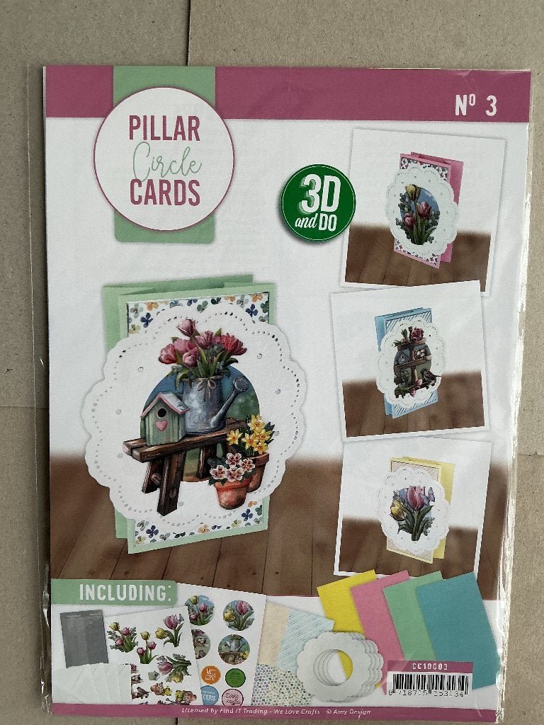 Pillar circle cards (3), Ophalen of Verzenden, Nieuw, Overige thema's, Overige typen