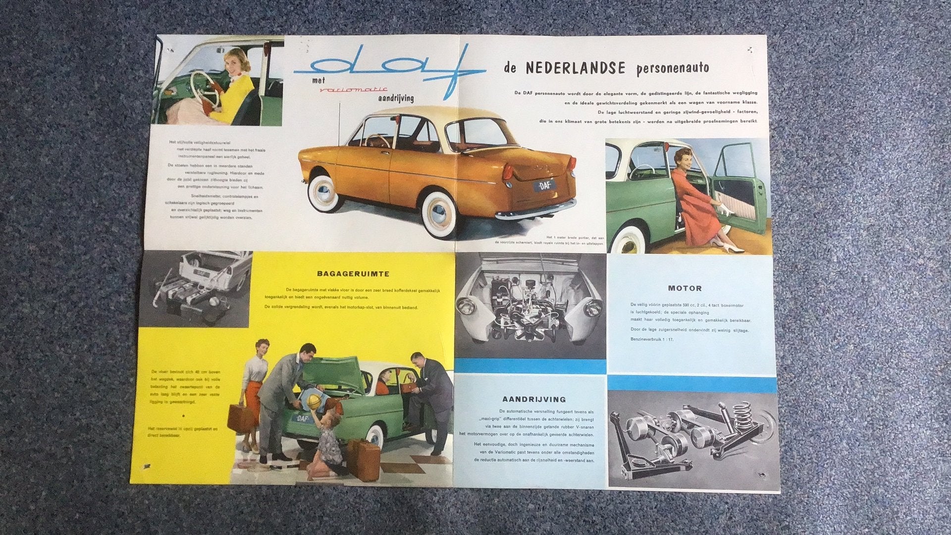 DAF 600 VARIOMATIC 1DER EERSTE FOLDERS, Ophalen of Verzenden, Zo goed als nieuw, Overige merken