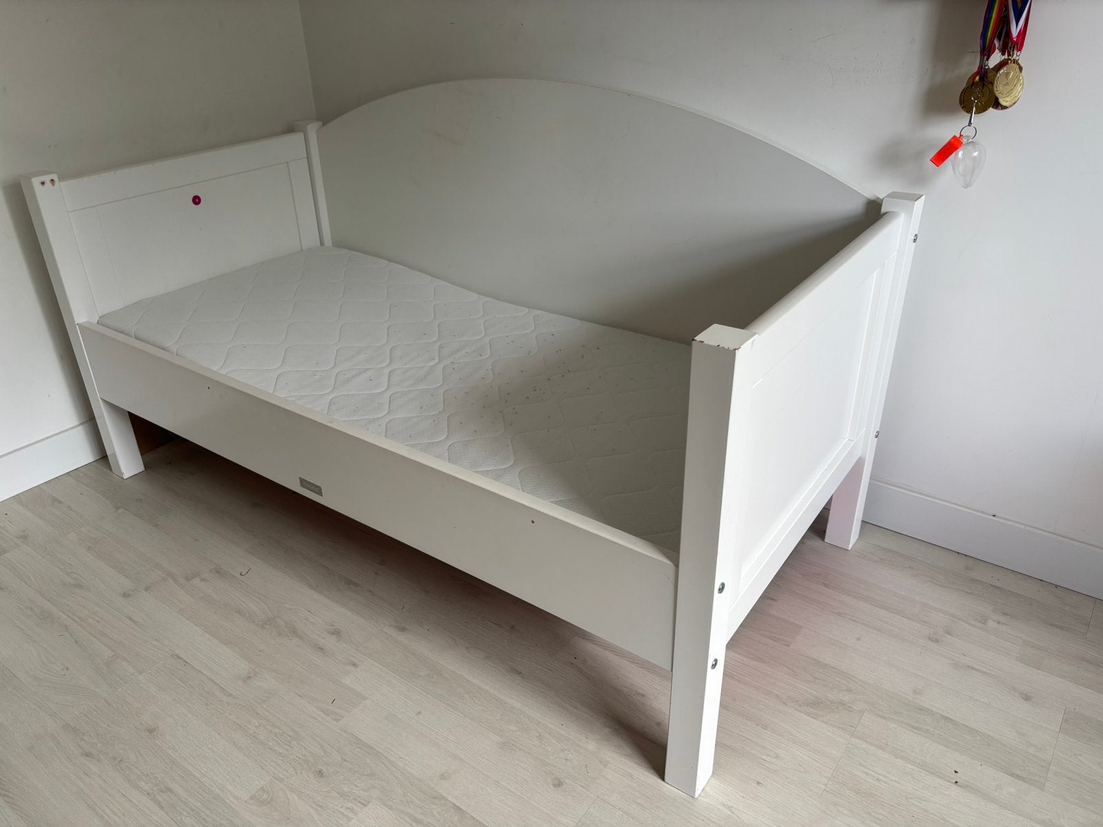 Bopita kinderbed complete set, Ophalen, 70 tot 85 cm, Zo goed als nieuw, Matras