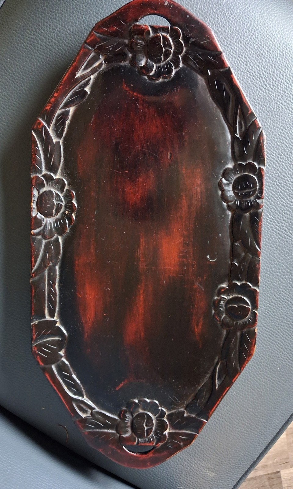 Antiek houten Japans dienblad, Ophalen of Verzenden