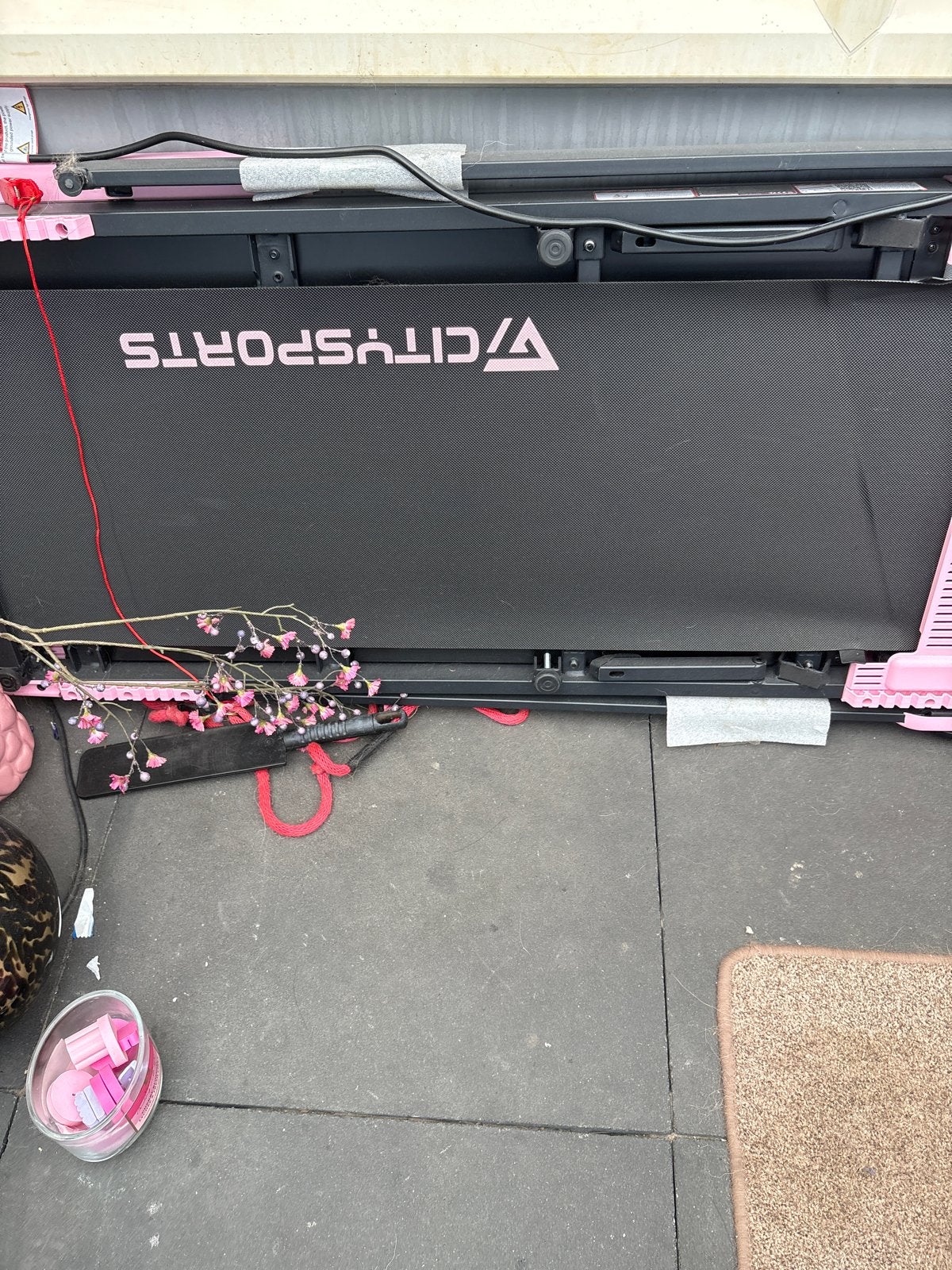 Foto 2 van CITYSPORTS Loopband - Roze, Zo goed als nieuw