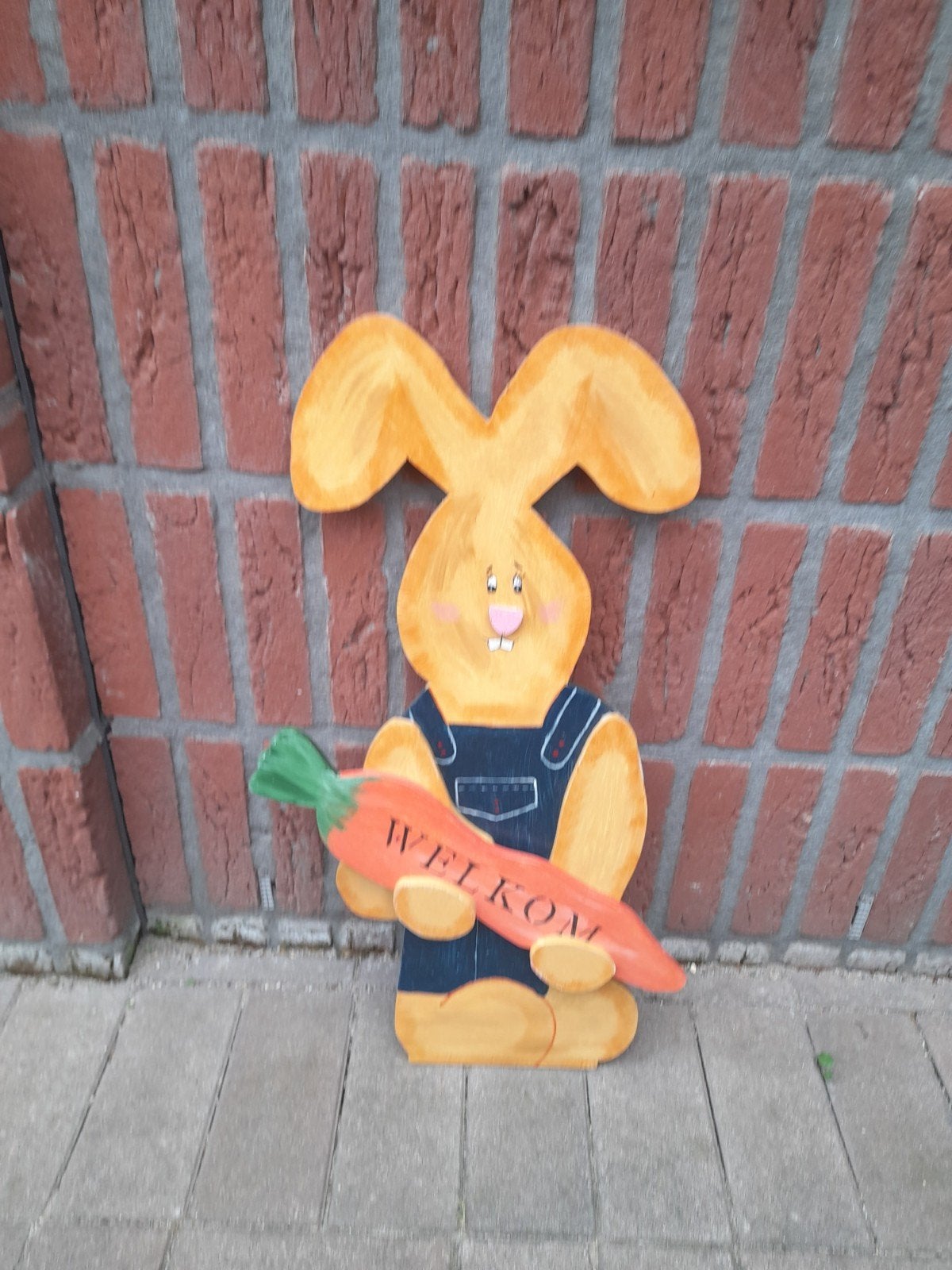 Houten paashaas, Ophalen of Verzenden, Zo goed als nieuw