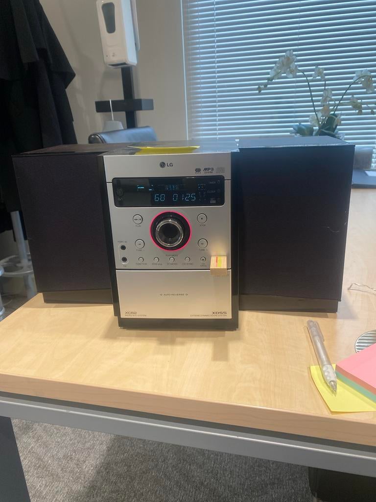LG XC62 Micro Hifi Systeem met CD-speler en speakers, Audio, Tv en Foto, Stereo-sets, Gebruikt, Cassettedeck, Microset, Ophalen
