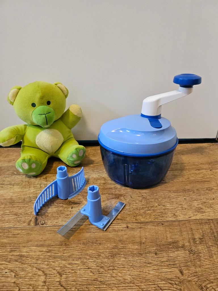 2.) Tupperware blauwe quickchef, Huis en Inrichting, Keuken | Tupperware, Gebruikt, Overige typen, Blauw, Ophalen of Verzenden