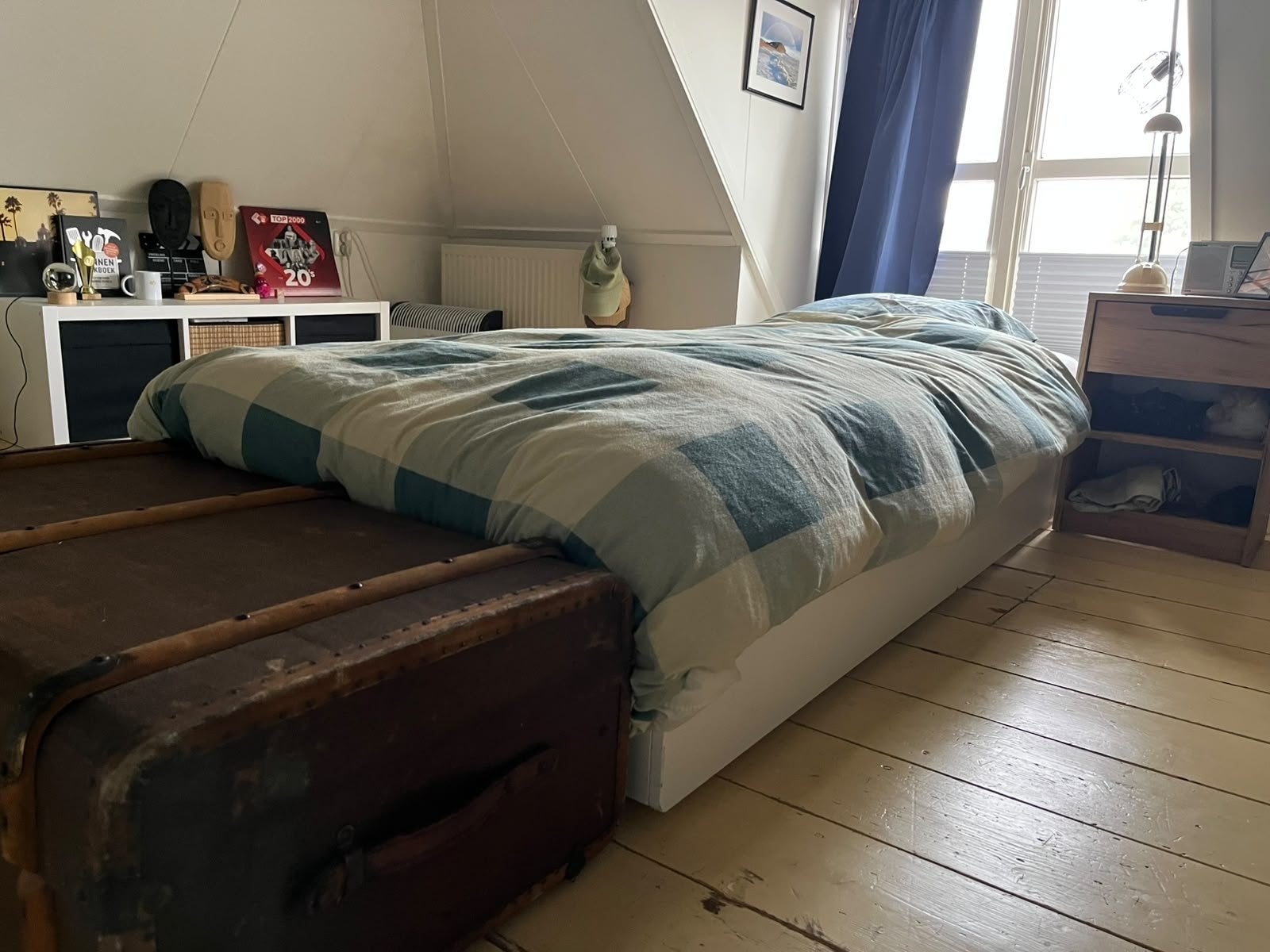 IKEA Släkt onderbed met opberglades - laag bed, Ophalen, Gebruikt, 90 cm, Eenpersoons