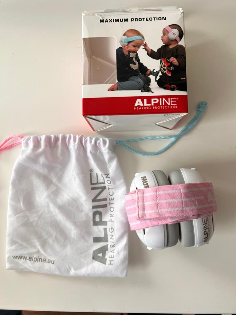 Alpine Muffy Baby gehoorbescherming roze, Ophalen of Verzenden, Zo goed als nieuw