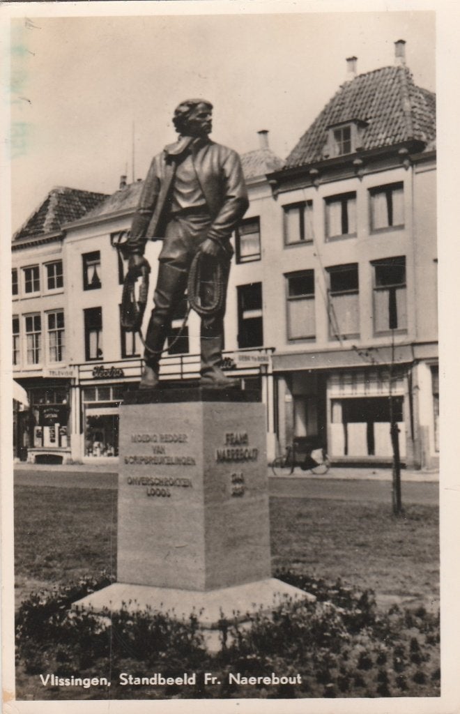 vlissingen- standbeeld naerebout, Verzamelen, Ophalen of Verzenden, Zeeland