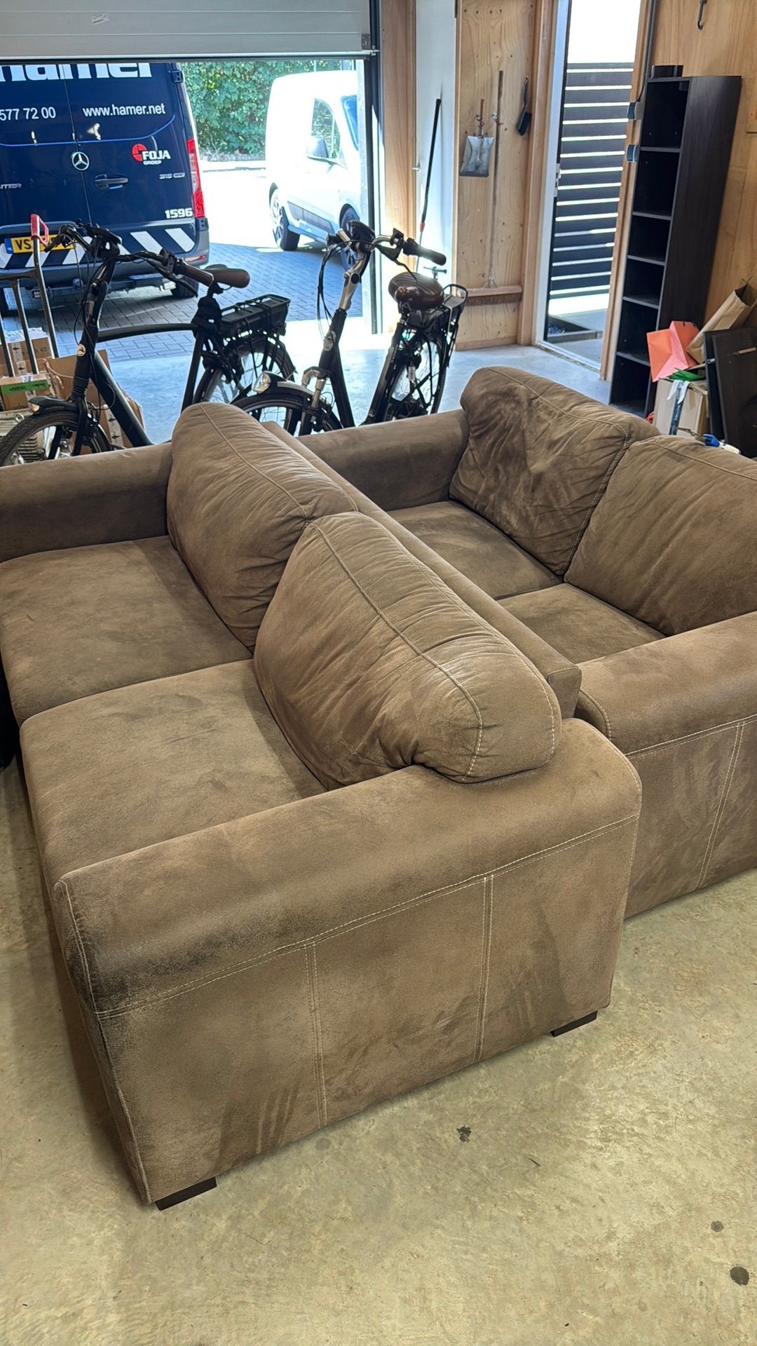 Gratis bankstel, Huis en Inrichting, Ophalen, Gebruikt, 75 tot 100 cm