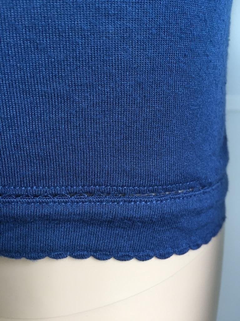 C1128 CHINE: maat 36=S blauw top shirt, Blauw, Ophalen of Verzenden, Lange mouw, Maat 36 (S)
