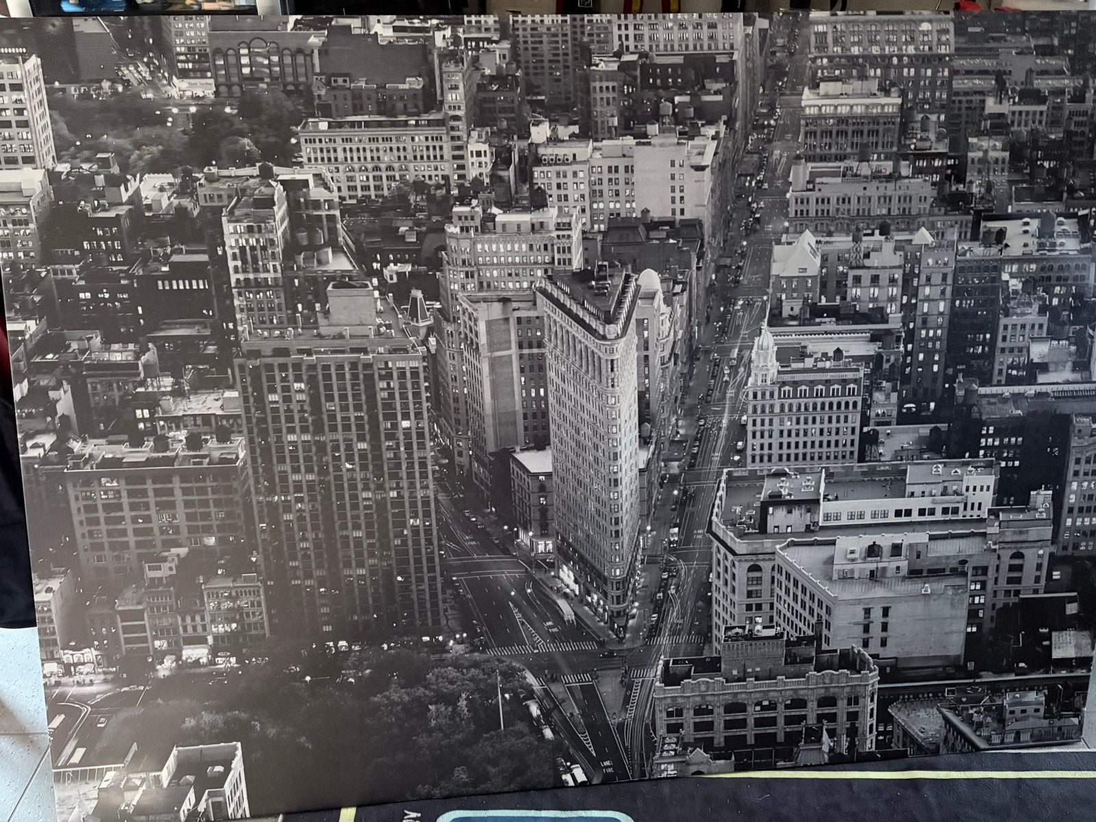 schilderij New York Flatiron Building 140cm x 200cm, Huis en Inrichting, Woonaccessoires | Schilderijen, Tekeningen en Foto's