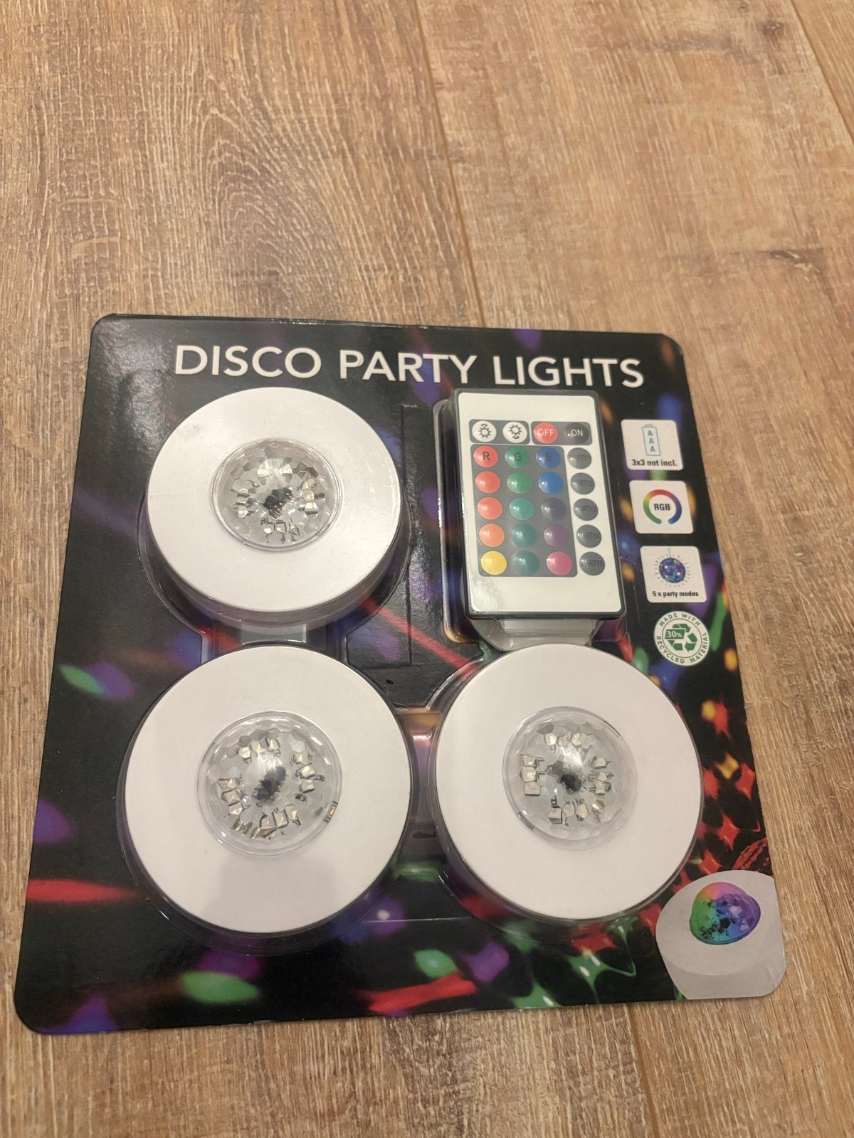 Disco Party Lights met Afstandsbediening - RGB LED Verlichti, Ophalen of Verzenden, Nieuw, Feestartikel, Verjaardag