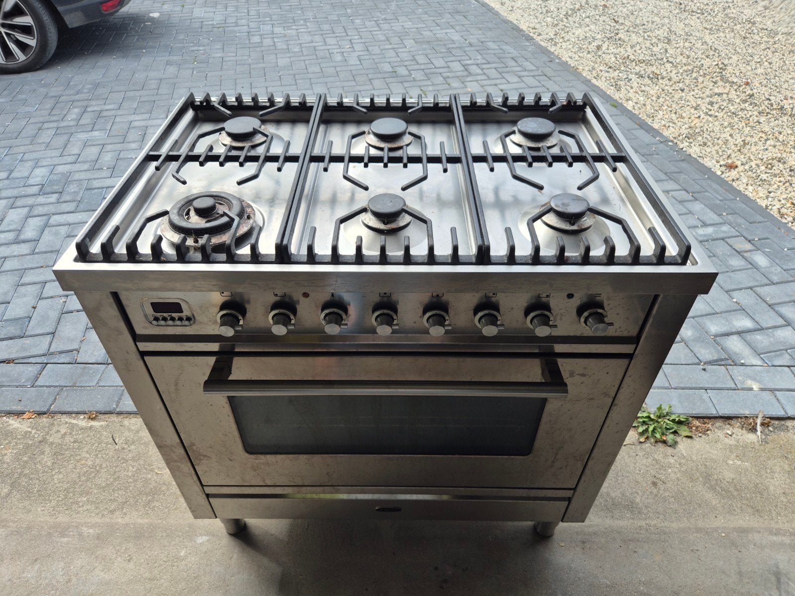 Boretti Gasfornuis met Oven 90cm, Ophalen, Gebruikt, 60 cm of meer, Gas