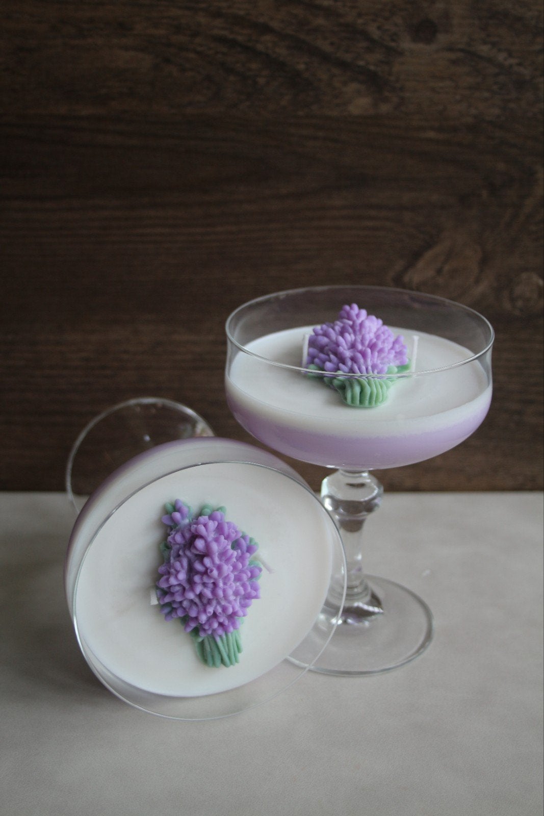 Paarse lavendel cocktail kaars. Nieuw!, Ophalen of Verzenden, Nieuw, Paars, Kaars