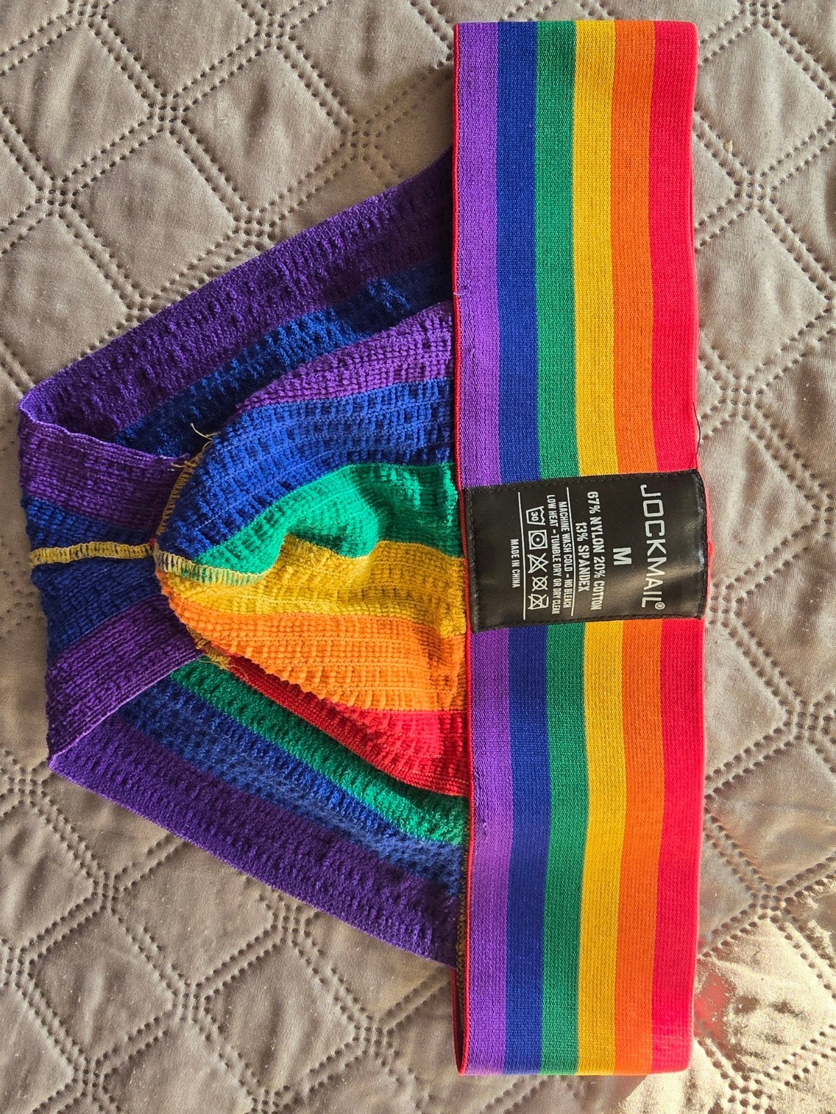 Jockmail Regenboog Slip - Sexy en Comfortabel maat M, Kleding | Heren, Ophalen of Verzenden, Meerkleurig, Jockmail, Slip