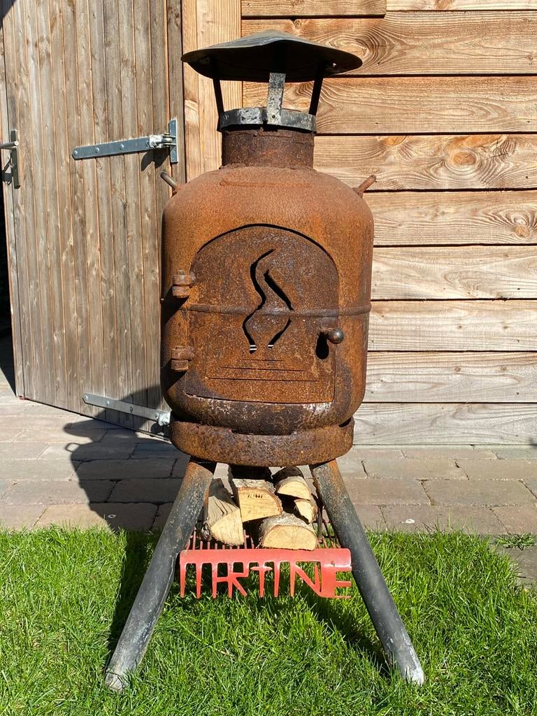 Buitenkachel/ houtkachel, Tuin en Terras, Tuinhaarden, Ophalen, Gebruikt
