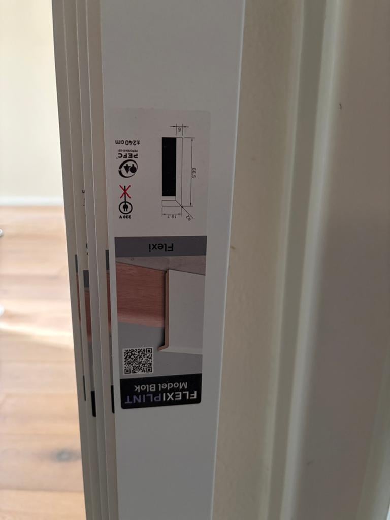 Overzetplinten, Doe-het-zelf en Verbouw, Plinten en Afwerking, Ophalen, Nieuw, Mdf, 200 tot 250 cm