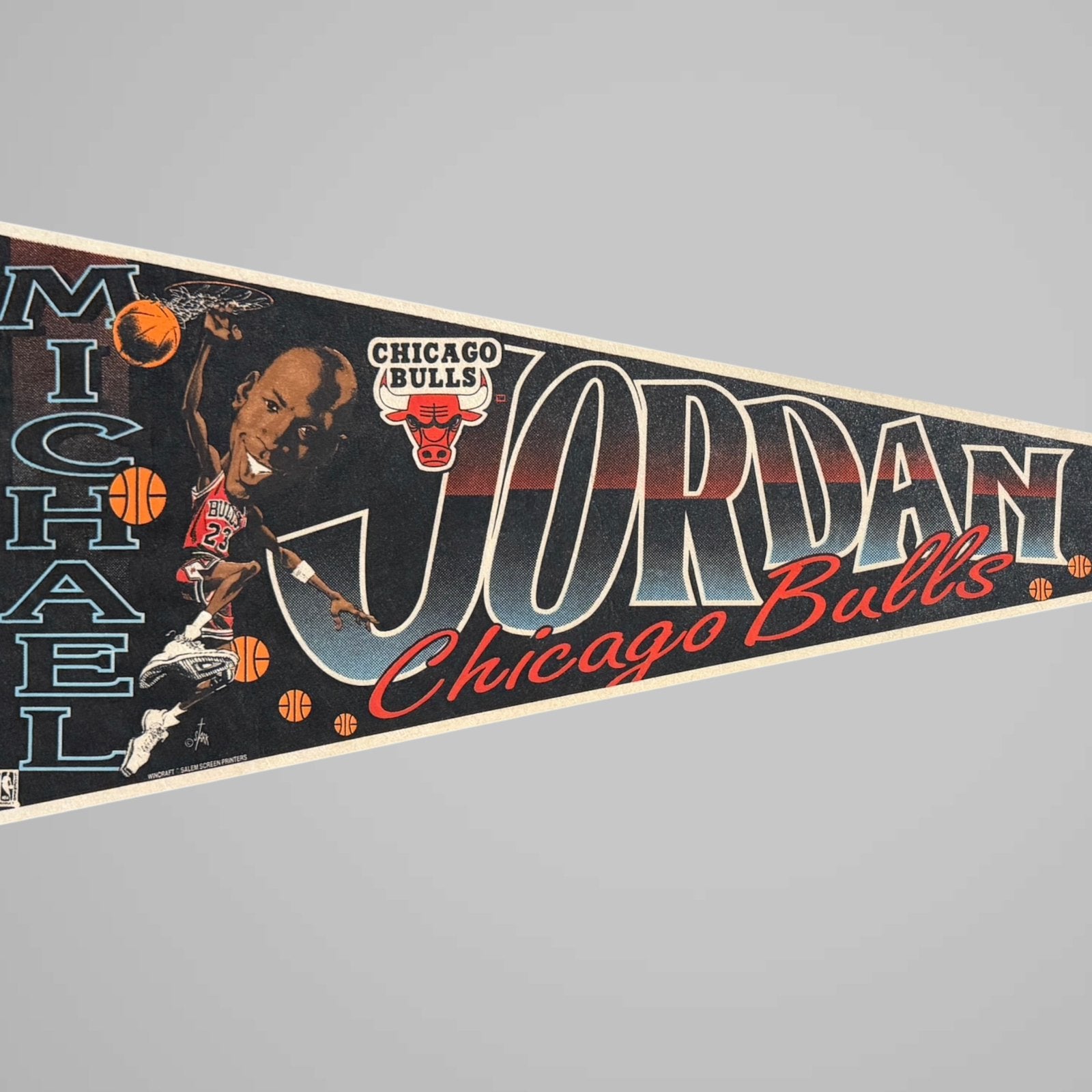 Vintage 90s NBA Michael Jordan Bulls vlag basketball retro, Ophalen of Verzenden