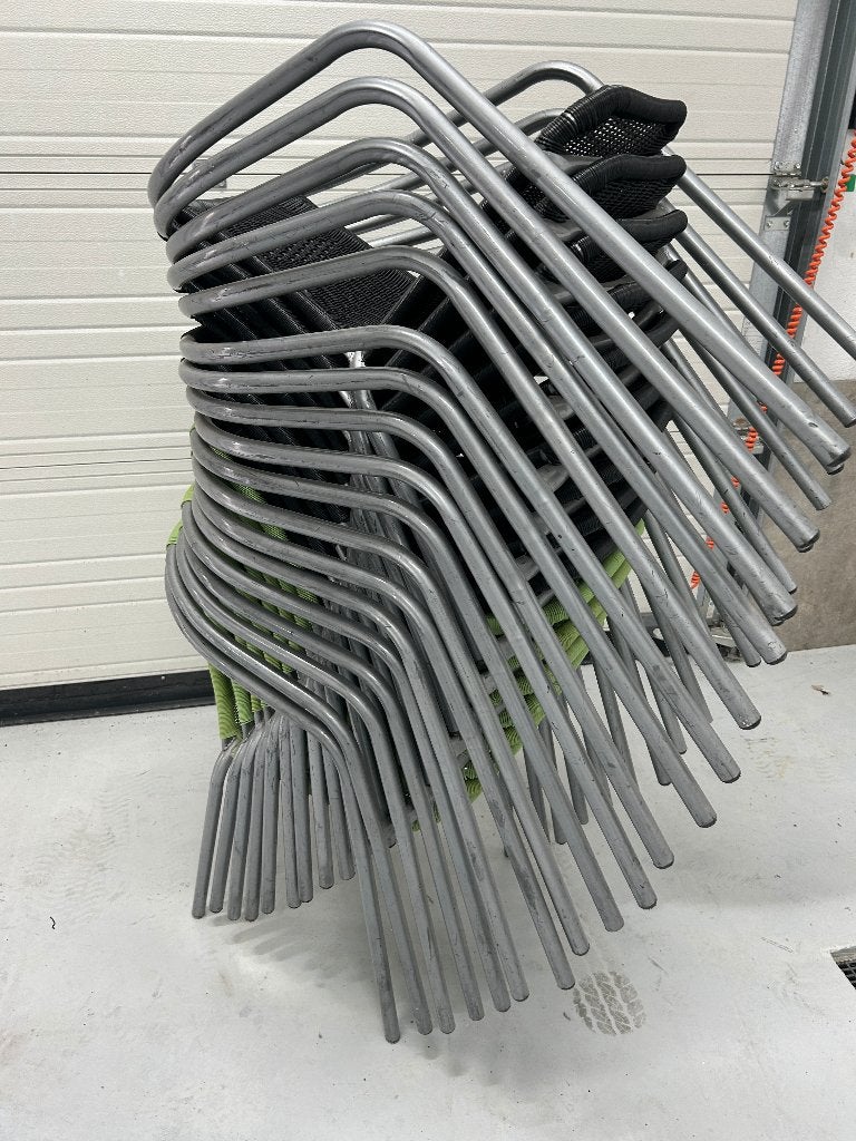 Partij stabelbare stoelen voor verjaardag, Ophalen, Gebruikt, Overige kleuren, Metaal