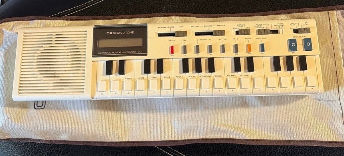 Casio VL-Tone VL-1 met hoesje - Vintage Synthesizer, Ophalen of Verzenden, Gebruikt, Overige aantallen, Casio
