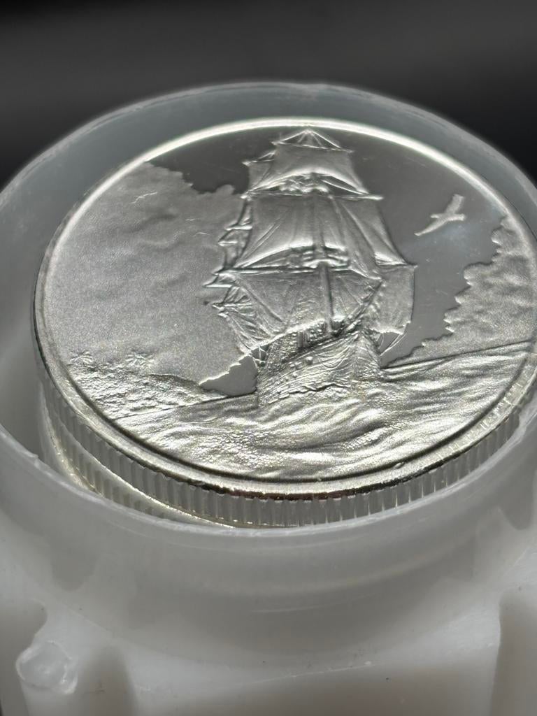 Volle tube 20oz ASCENSION ISLAND 2025 munten .999 zilver, Ophalen of Verzenden, Zilver
