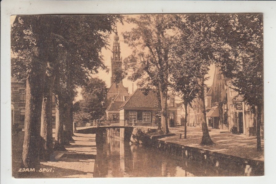 Edam, Spui, Ophalen of Verzenden, Voor 1920, Gelopen, Noord-Holland