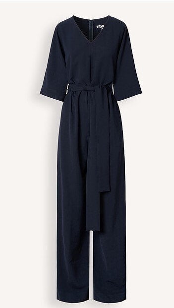 TRVL DRSS  jumpsuit, midnight blue, Kleding | Dames, Broeken en Pantalons, Blauw, Ophalen of Verzenden, Zo goed als nieuw, Maat 36 (S)