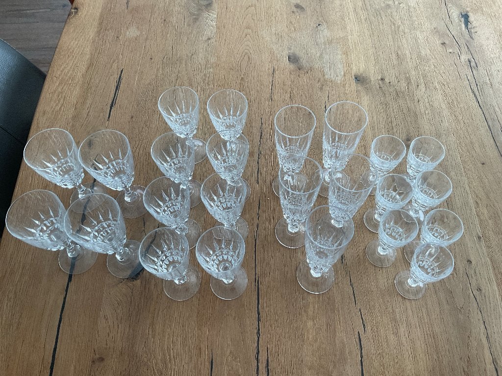 Kristal glas servies, Antiek en Kunst, Antiek | Glas en Kristal, Ophalen
