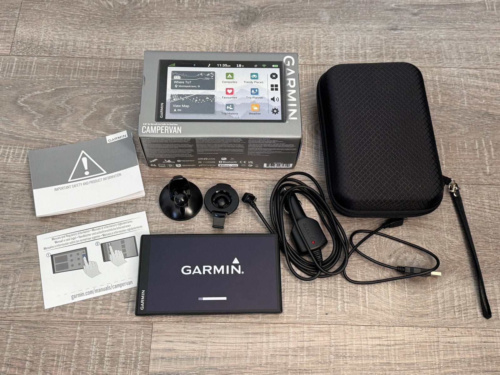 Garmin Campervan Navigatie met Europa & Noord-Amerika, Auto diversen, Ophalen of Verzenden, Zo goed als nieuw