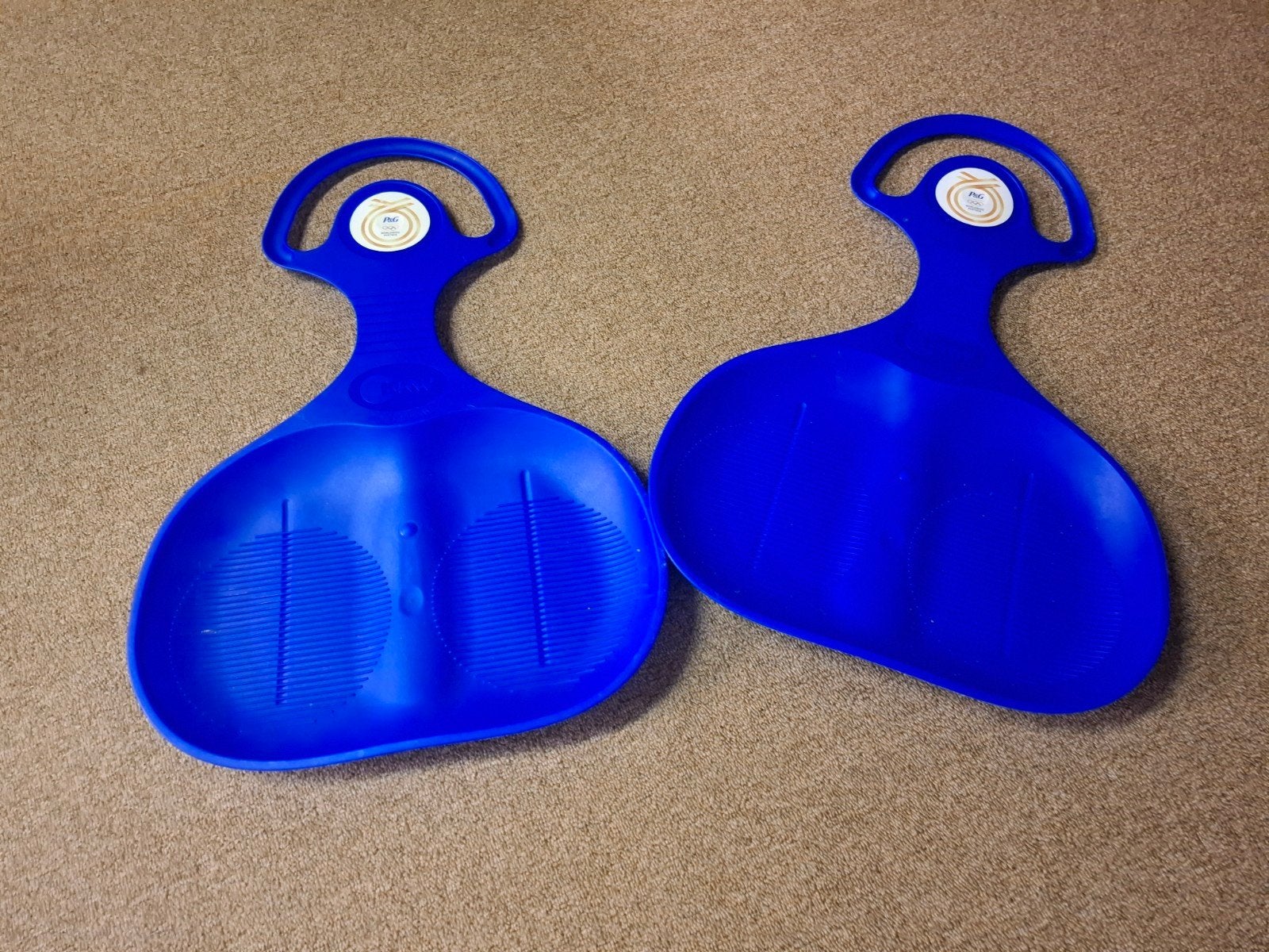 Twee blauwe sleetjes, P&G, Ophalen of Verzenden, Gebruikt, Kunststof