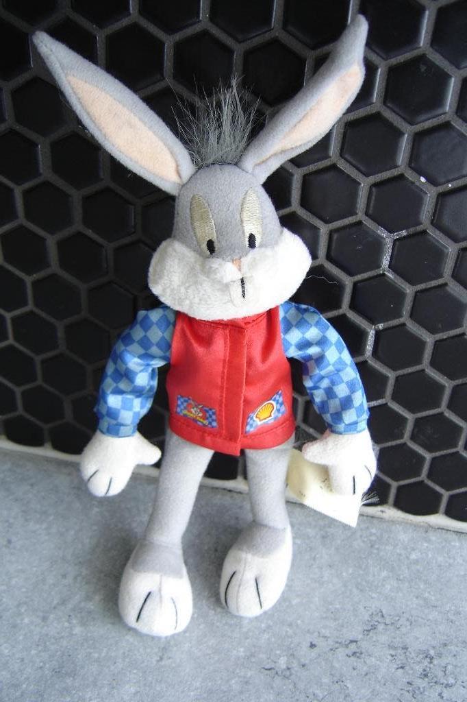 vintage bugs bunny  met shell jasje, Verzamelen, Ophalen, Looney Tunes, Zo goed als nieuw, Beeldje of Figuurtje