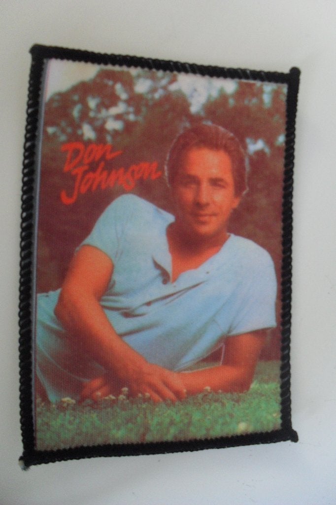 Don Johnson film ster Miami Vice patches patch vintage, Verzamelen, Verzenden, Nieuw, Kleding