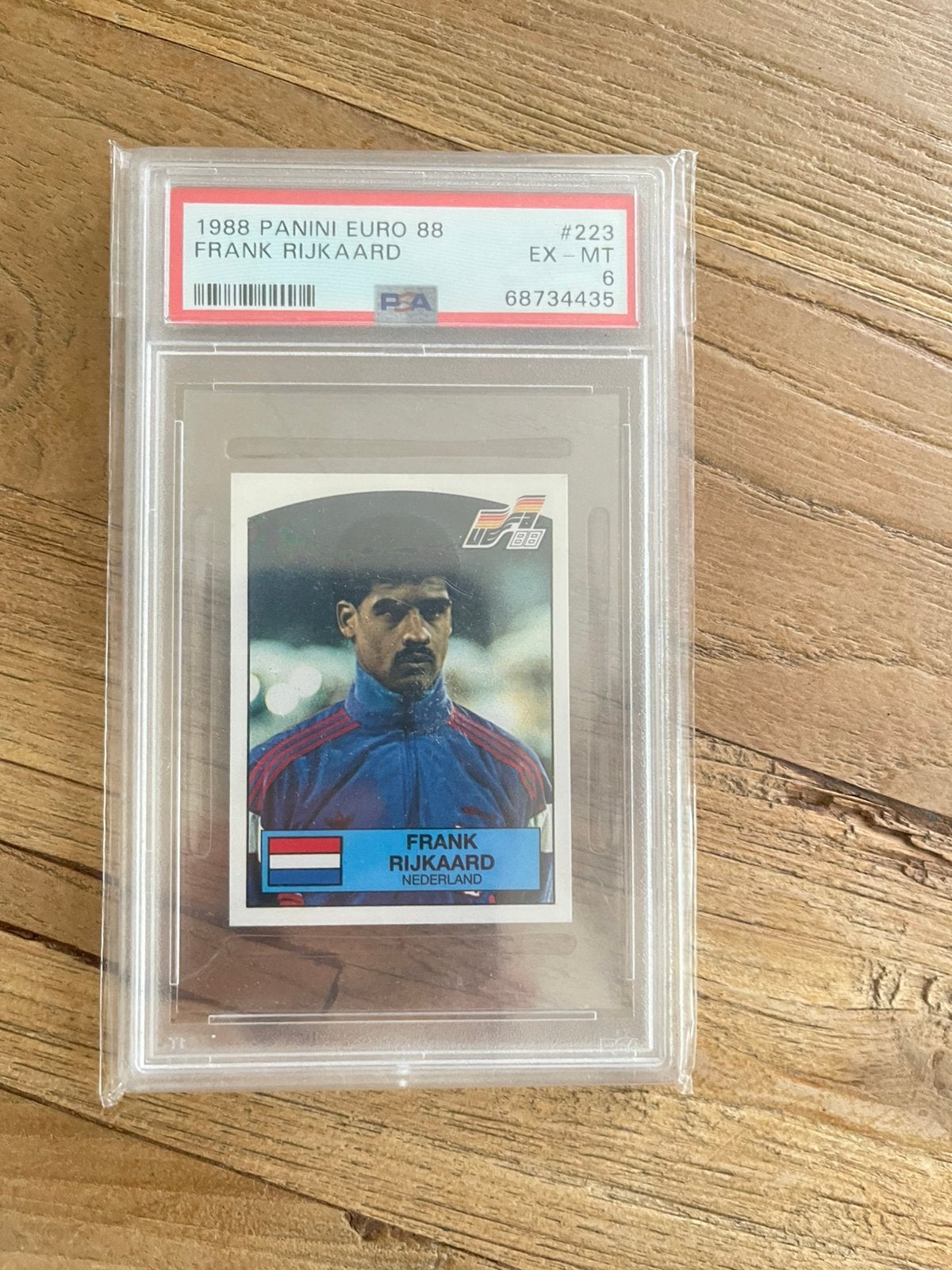 Frank Rijkaard 1988 Panini Nederlands Elftal PSA 6, Ophalen of Verzenden, Zo goed als nieuw, Plaatje