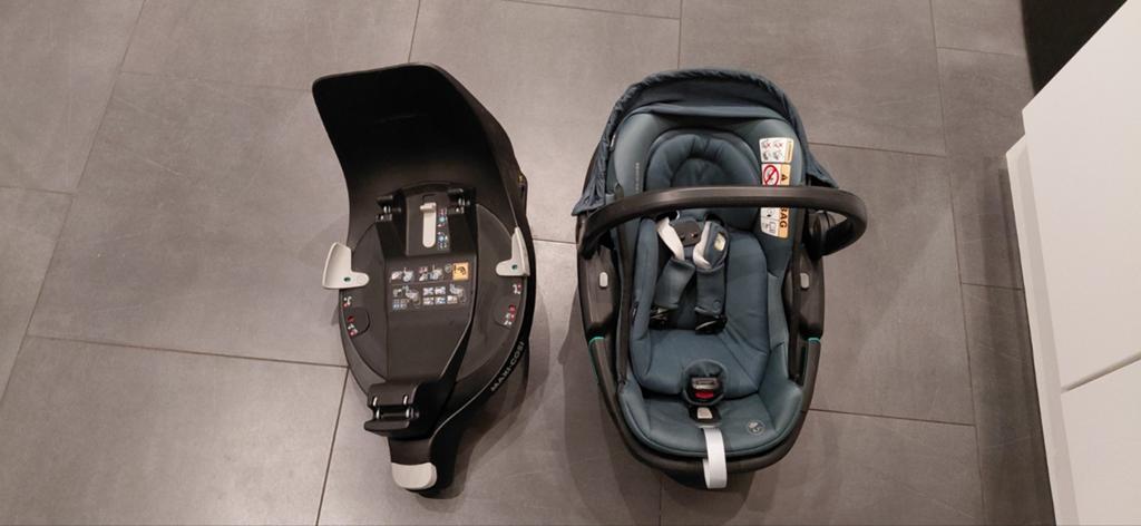 Maxi Cosi Coral 360 groen met Base - uitneembaar binnendeel, Kinderen en Baby's, Autostoeltjes, Ophalen