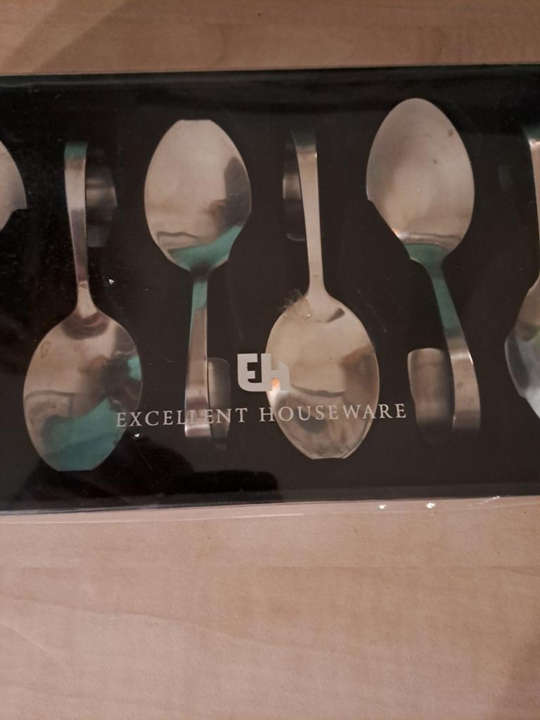 Excellent Houseware Lepels Set - 6 stuks, Huis en Inrichting, Keuken | Bestek, Ophalen of Verzenden, Nieuw, Rvs of Chroom, Los bestek