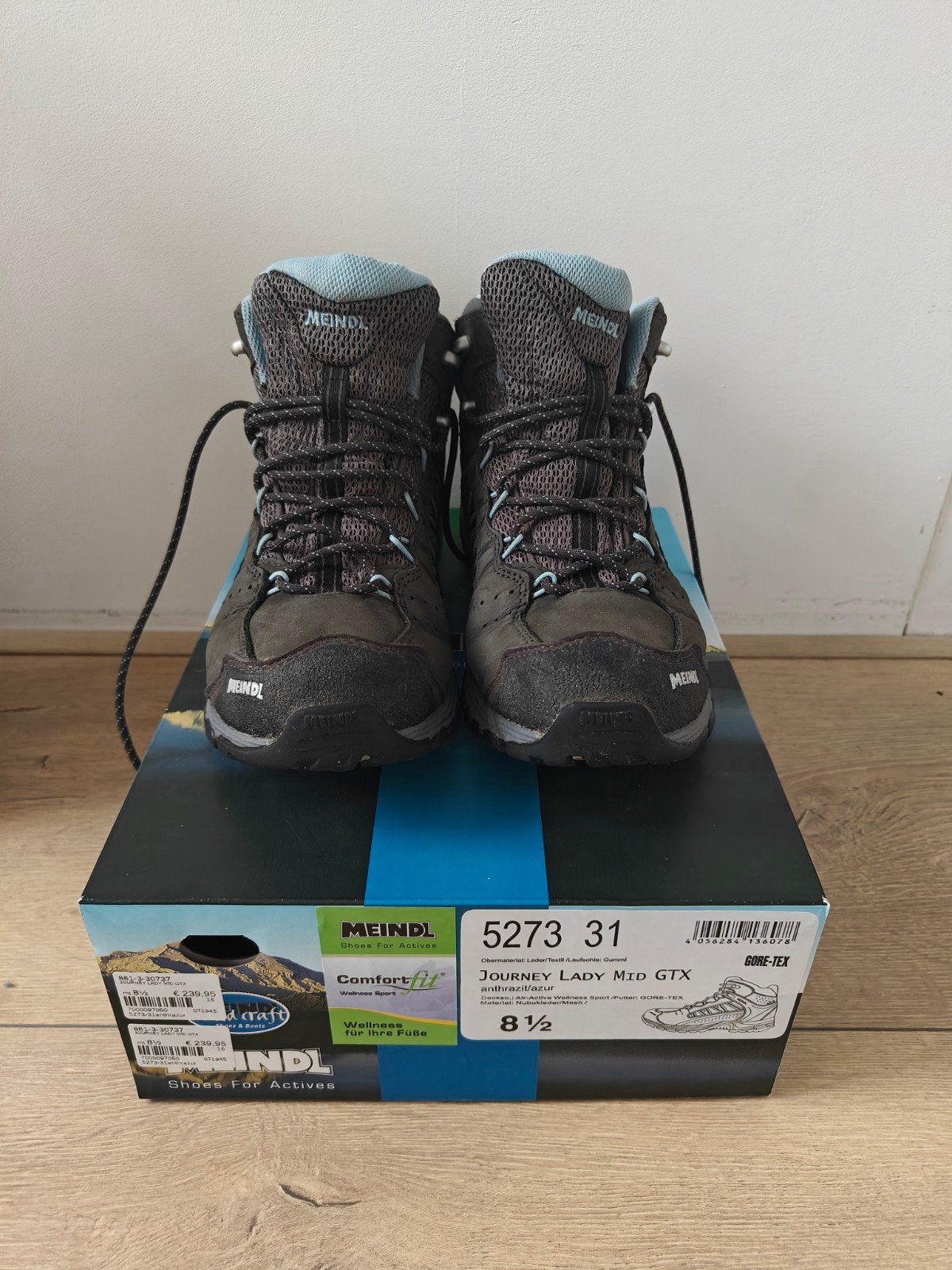 Meindl Journey Lady Mid GTX Wandelschoenen - UK 8.5, Ophalen of Verzenden, Zo goed als nieuw, Schoenen