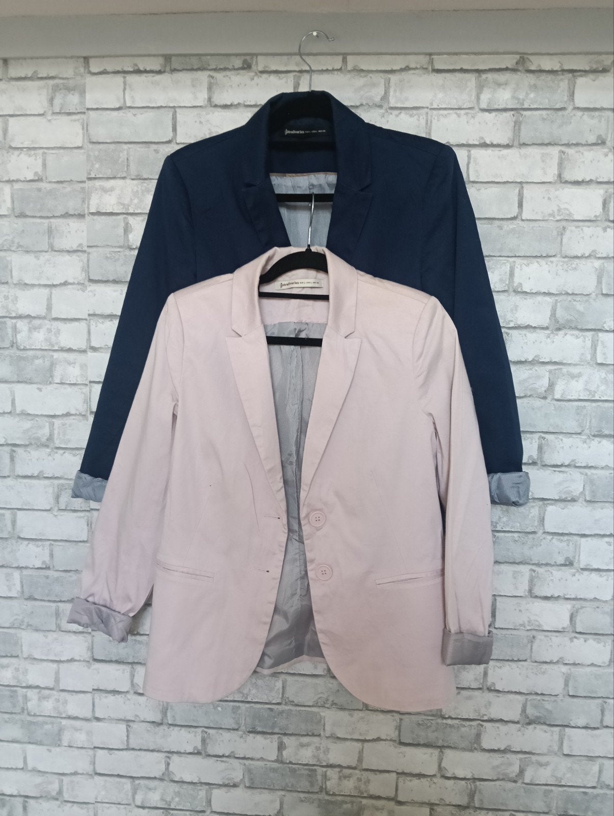 Stradivarius Blazer Maat L (2stuks), Blauw, Maat 42/44 (L), Ophalen of Verzenden, Jasje