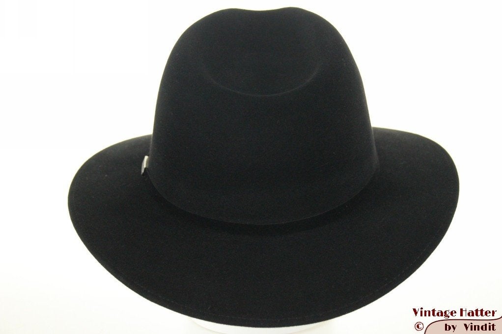 Outdoor gleufhoed Stetson zwart geborsteld vilt 61 =XL nieuw, 60 cm (XL, 7½ inch) of meer, Stetson, Hoed, Nieuw