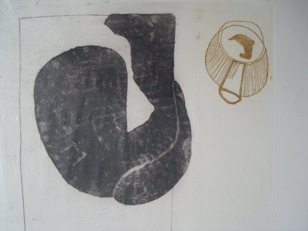 Jan Montyn (1924-2015) - zonder titel - nr. 8/10 - 1967, Ophalen of Verzenden