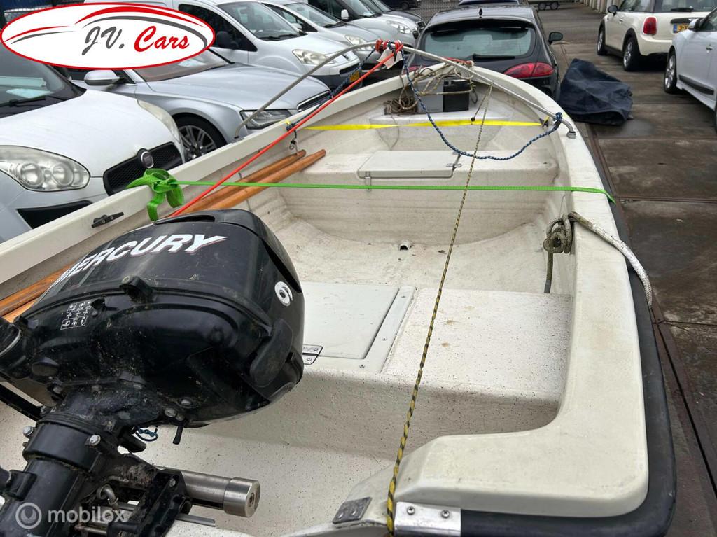 Polyester sloep/ visboot crescent 410 incl. trailer, Watersport en Boten