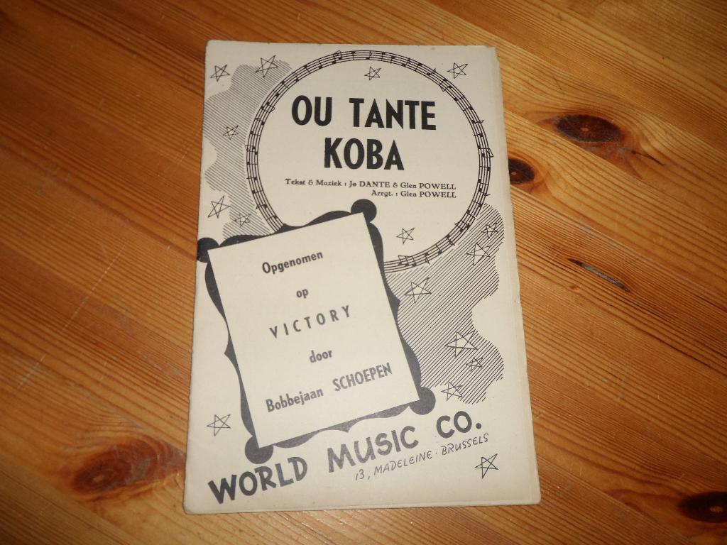 't half uurtje van onze soldaten / ou tante koba - jo dante, Muziek en Instrumenten, Bladmuziek, Gebruikt, Artiest of Componist
