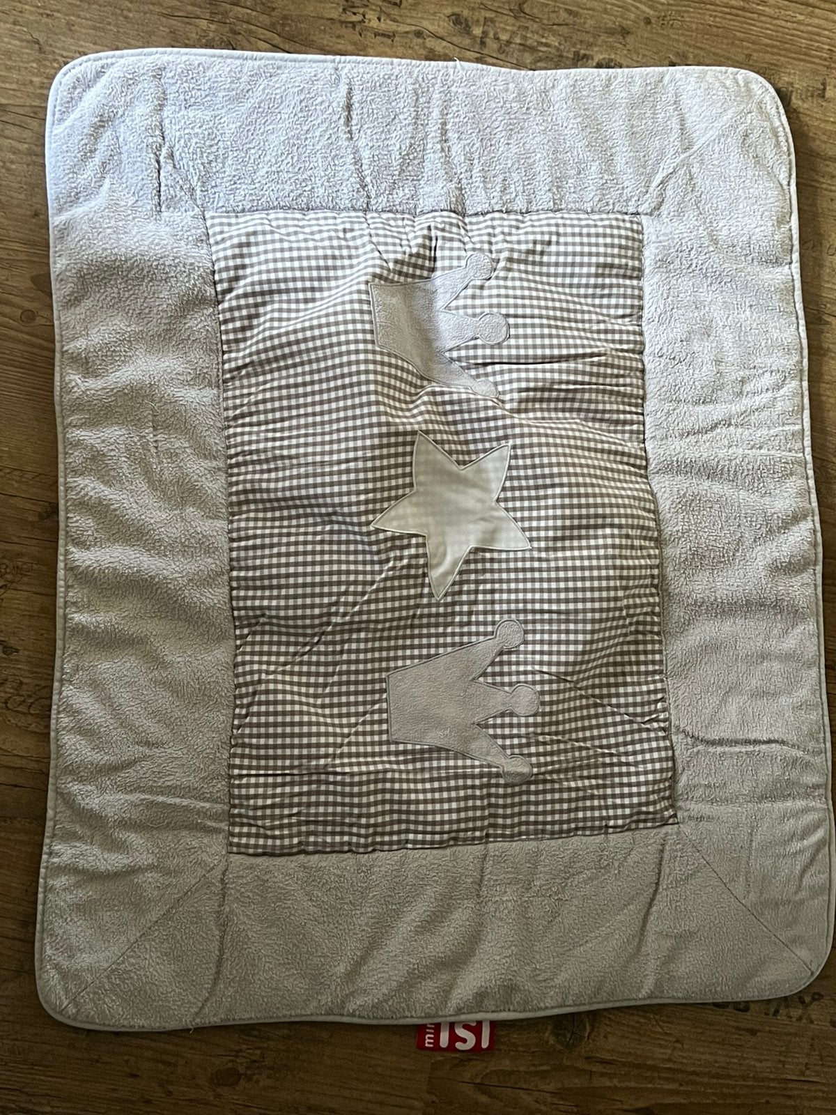 Boxkleed mini ISI grijs 80 x 100, Ophalen of Verzenden, Gebruikt, Rechthoekig, Boxkleed